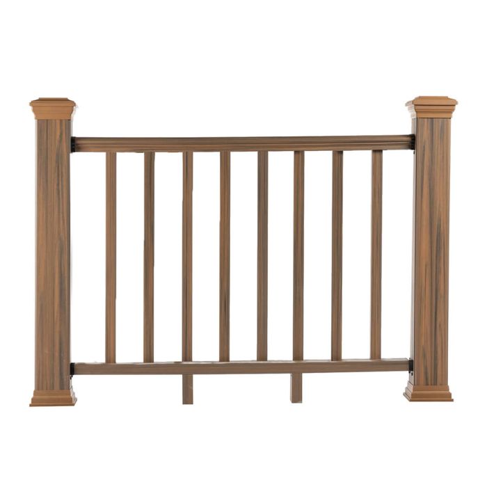 Balustrada kompozytowa Teak – 8 tralek – 157 x 113 cm (2 słupki) Balustrada kompozytowa Teak – 8 tralek – 157 x 113 cm (2 słupki)