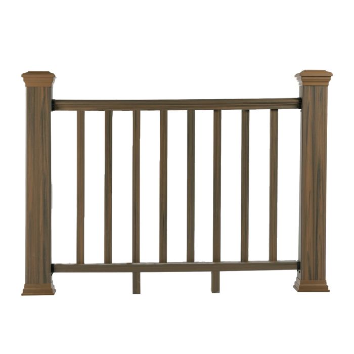Balustrada kompozytowa Teak – 8 tralek – 140 x 113 cm (1 słupek) Balustrada kompozytowa Teak – 8 tralek – 140 x 113 cm (1 słupek)