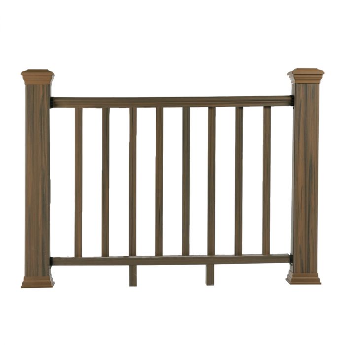 Balustrada kompozytowa Teak – 8 tralek – 157 x 113 cm (2 słupki) Balustrada kompozytowa Teak – 8 tralek – 157 x 113 cm (2 słupki)