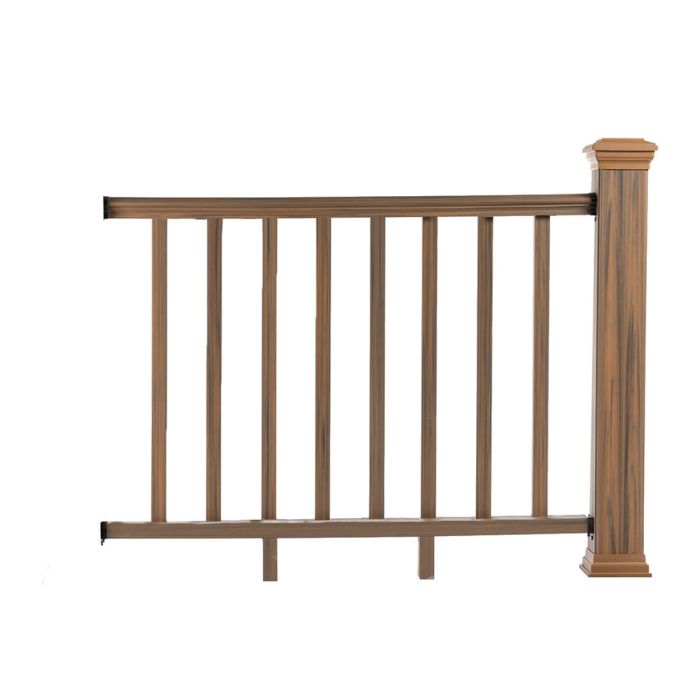 Balustrada kompozytowa Teak – 8 tralek – 157 x 113 cm (2 słupki) Balustrada kompozytowa Teak – 8 tralek – 157 x 113 cm (2 słupki)