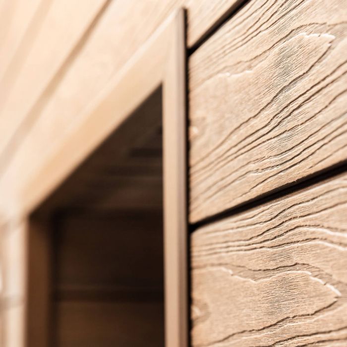 Deska Elewacyjna Kompozytowa Szczotkowana Premium Teak – dł. 2,9 m