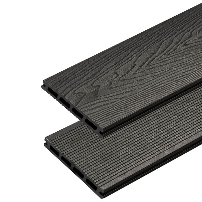 Deska Tarasowa Kompozytowa 3D Classic Antracyt – dł. 2,2 m Deska Tarasowa Kompozytowa 3D Classic Antracyt – dł. 2,2 m