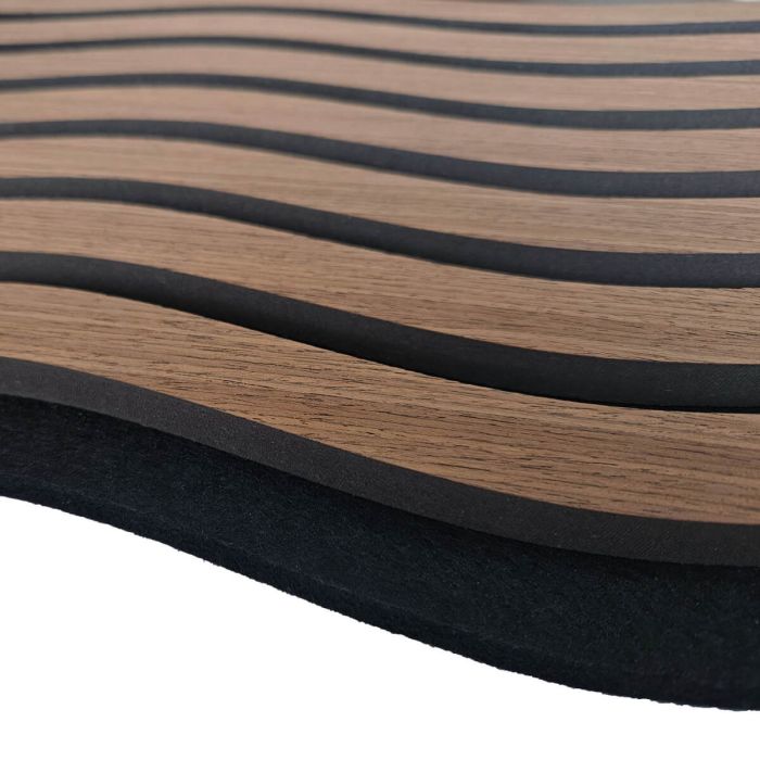 Lamele ścienne akustyczne na filcu S-Line Dąb Ciemny Fornir 2,1 x 30,5 cm – dł. 2,7 m Lamele ścienne akustyczne na filcu S-Line Dąb Ciemny Fornir 2,1 x 30,5 cm – dł. 2,7 m