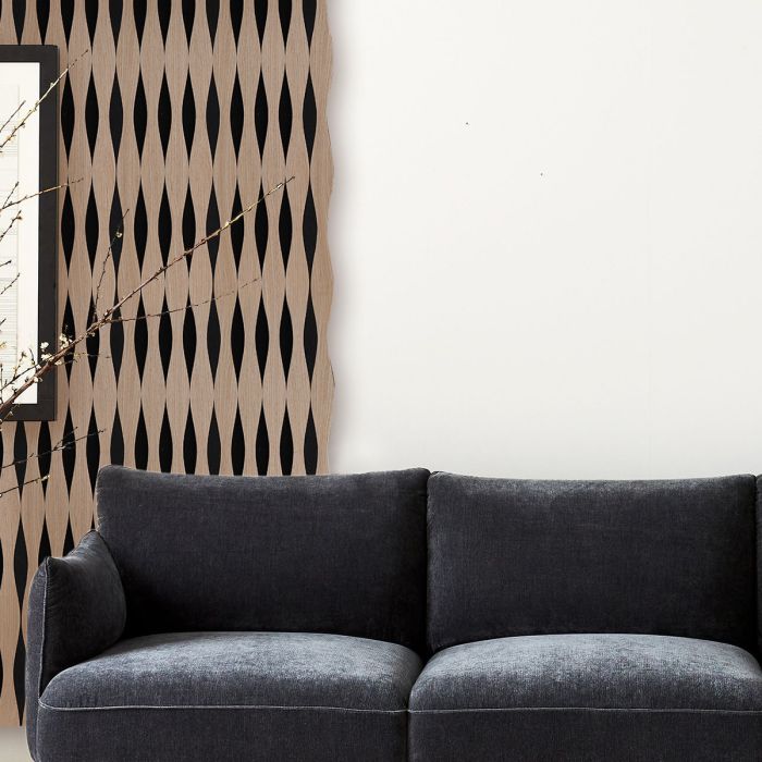 Lamele ścienne akustyczne na filcu V-Line Dąb Craft Fornir 2,1 x 30,5 cm – dł. 2,7 m Lamele ścienne akustyczne na filcu V-Line Dąb Craft Fornir 2,1 x 30,5 cm – dł. 2,7 m