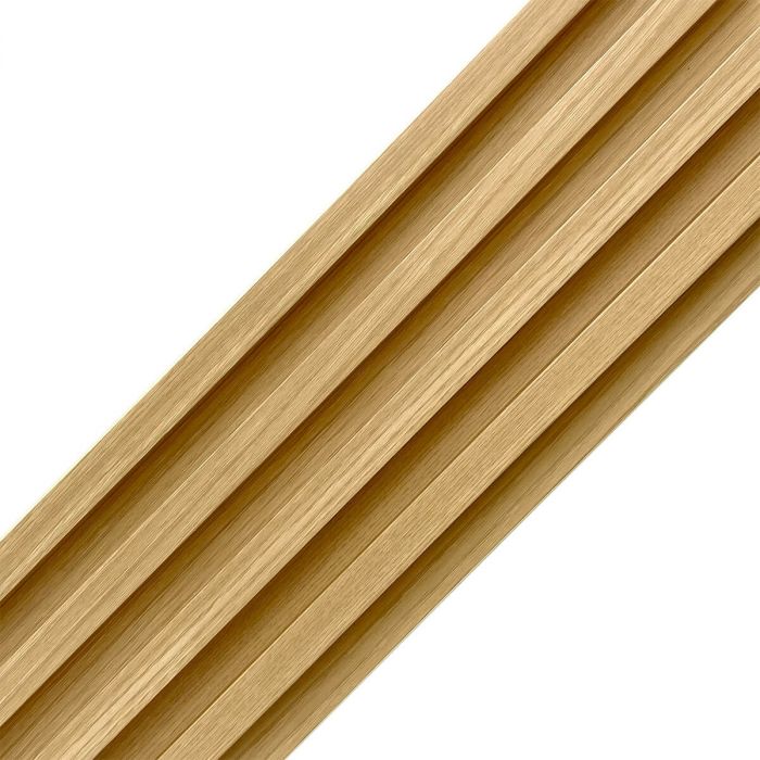 Lamele Ścienne Dekoracyjne Dąb Jasny 2,4 x 16,8 cm – dł. 2,7 m Lamele Ścienne Dekoracyjne Dąb Jasny 2,4 x 16,8 cm – dł. 2,7 m