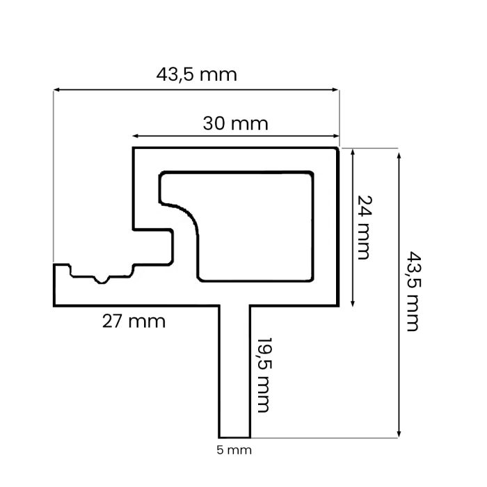 Listwa Kompozytowa Lamelowa Dwustronna Uniwersalna Premium Dąb 43,5 mm – dł. 2,9 m Listwa Kompozytowa Lamelowa Dwustronna Uniwersalna Premium Dąb 43,5 mm – dł. 2,9 m