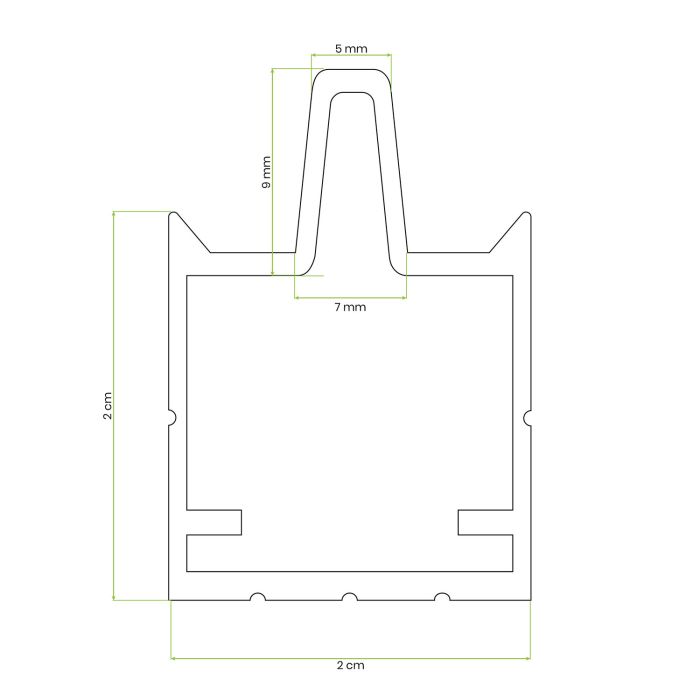 Listwa pozioma dolna Antracyt do ogrodzenia 3D Premium – dł. 1,8 m Listwa pozioma dolna Antracyt do ogrodzenia 3D Premium – dł. 1,8 m