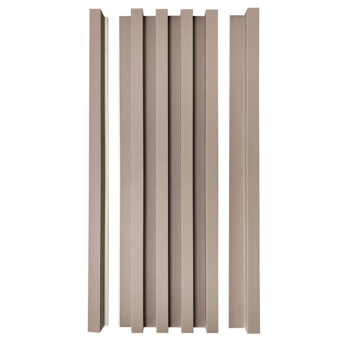 Listwa Lamelowa Zakończeniowa Coffee Brokat 2,4 x 4,3 cm – dł. 2,7 m