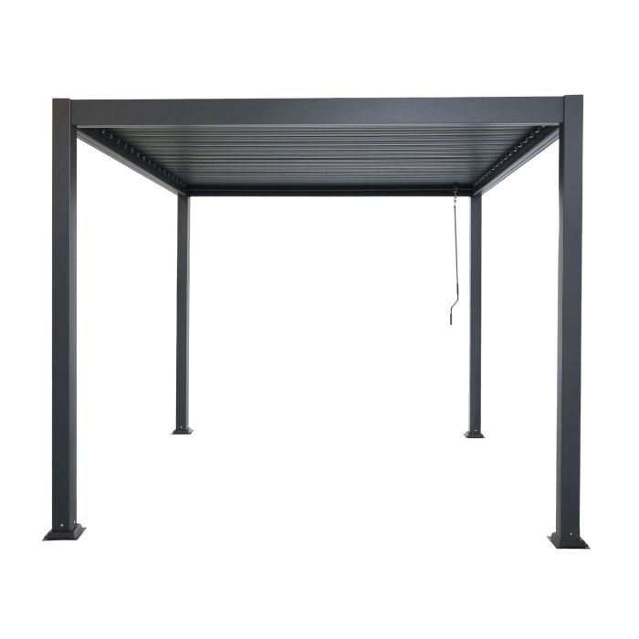 Aliumininė sodo pergola su reguliuojamu stogu Antracitas 3 x 4 m Aliumininė sodo pergola su reguliuojamu stogu Antracitas 3 x 4 m