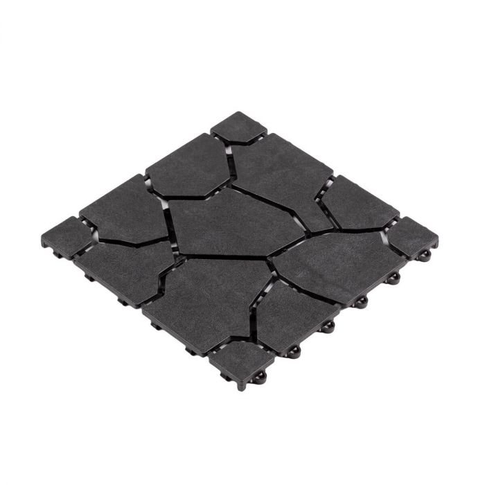 Płytka Ogrodowa Tarasowa Uni-Floor Kamień Antracyt 28 x 28 x 1,5 cm Płytka Ogrodowa Tarasowa Uni-Floor Kamień Antracyt 28 x 28 x 1,5 cm