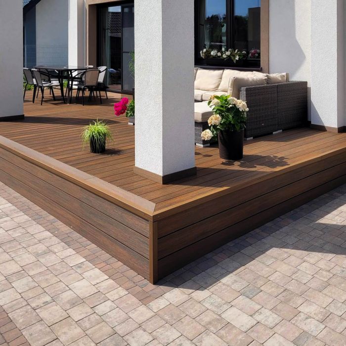 Deska Tarasowa Kompozytowa Premium Teak / Redwood - dł. 3 m