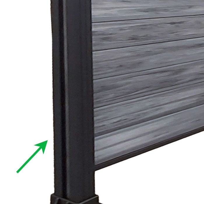 Słupek Ogrodzeniowy Aluminiowy 68x68 mm – dł. 2 m Słupek Ogrodzeniowy Aluminiowy 68x68 mm – dł. 2 m