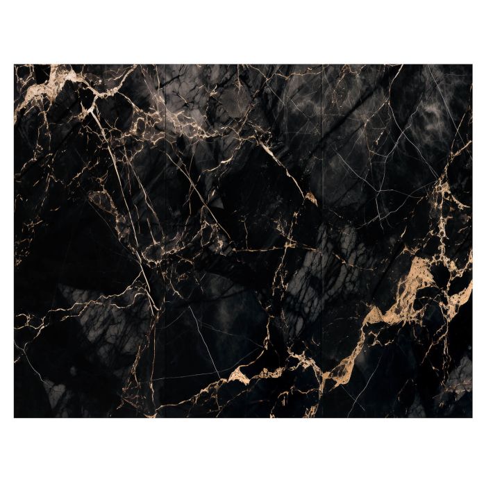 Sienų plokštė XXL Portoro Juodas Blizgis 120 x 280 cm 3 mm (B) Sienų plokštė XXL Portoro Juodas Blizgis 120 x 280 cm 3 mm (B)