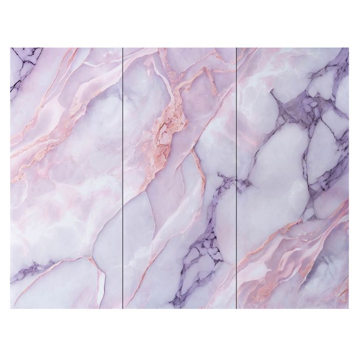 Sienų plokštė XXL Statuario Rožinis Blizgis 120 x 280 cm 3 mm (B)