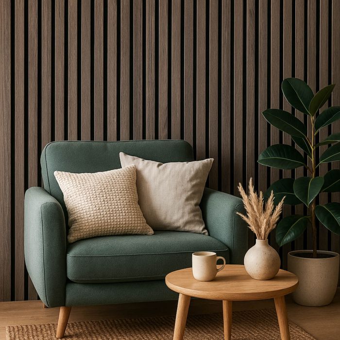 Lamele ścienne akustyczne na filcu Dąb Rustykalny 2,1 x 30,5 cm – dł. 2,7 m Lamele ścienne akustyczne na filcu Dąb Rustykalny 2,1 x 30,5 cm – dł. 2,7 m