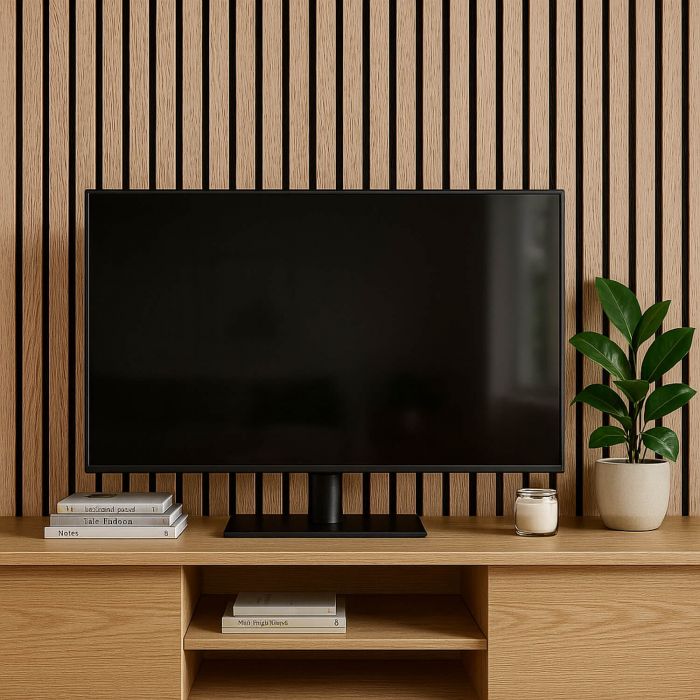 Lamele ścienne akustyczne na filcu Dąb Sonoma 2 x 32 cm – dł. 2,7 m Lamele ścienne akustyczne na filcu Dąb Sonoma 2 x 32 cm – dł. 2,7 m