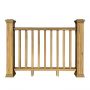Balustrada kompozytowa Dąb Winchester 157 x 113 cm (2 słupki)