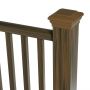 Balustrada kompozytowa Teak – 8 tralek – 157 x 113 cm (2 słupki)