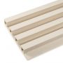 Lamele Ścienne Dekoracyjne Ecru Brokat 2,4 x 16,8 cm – dł. 2,7 m