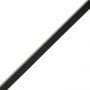 Listwa Lamelowa Startowa Czarny Brokat 2,4 x 2,4 cm – dł. 2,7 m