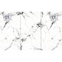 Sienų plokštė SPC Marmuras Carrara Baltas Blizgis 360 x 280 cm 4 mm – 3 vnt. rinkinys (ABC)