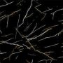 Sienų plokštė SPC Marmuras Marquina Juodas Blizgis 60 x 120 cm 4 mm