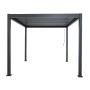 Aliumininė sodo pergola su reguliuojamu stogu Antracitas 3 x 4 m