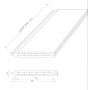Deska Ogrodzeniowa Standard Antracyt 162 x 20 mm – dł. 1,8 m