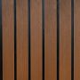 Lamelinė kompozitinė tvoros lenta DUO Premium Teak/Juodas – 1,8 m