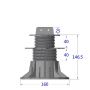 Wspornik Tarasowy Regulowany pod legar ETL 66-145 mm