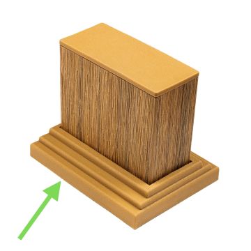 Tvirtinimo elementas dekoratyviniams profiliams 9 x 4 cm Premium Ąžuolas Winchester
