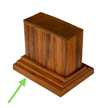 Tvirtinimo elementas dekoratyviniams profiliams 9 x 4 cm Premium Teak