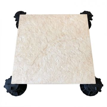 Akmens masės terasinė plytelė Sierra Beige 60x60x2 cm