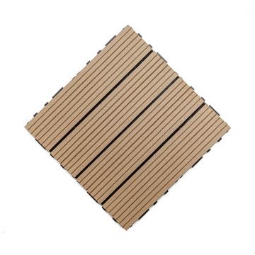 Plytelė terasinė kompozitinė Medaus Teak 30 x 30 x 2,5 cm