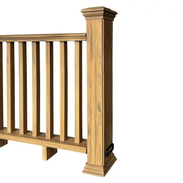 Kompozitiniai turėklai Ąžuolas Winchester 140 x 113 cm (1 stulpelis)