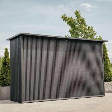 Kompozitinės fasado lamelės Premium Silver Gray – 2,9 m