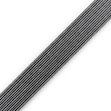 Tiesus kompozitinis apdailos profilis Standard/3D Pilkas – 2,4 m