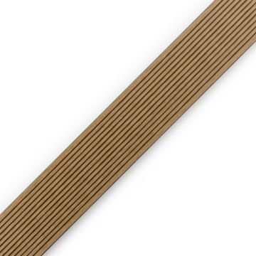 Tiesus kompozitinis apdailos profilis 3D Medaus Teak – 2,4 m