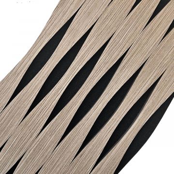 Sieninės akustinės lamelės ant veltinio V-Line Ąžuolas Craft Faneruotė 2,1 x 30,5 cm – 2,7 m