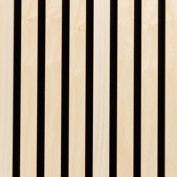 Sieninė akustinė lamelinė panelė ant veltinio Natūralus Medis Faneruotė 32 x 32 cm