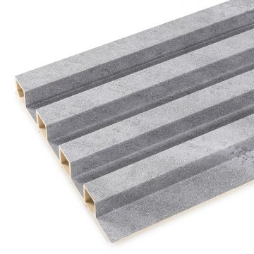 Sieninės dekoratyvinės lamelės Pilkas Blizgučiai 2,4 x 16,8 cm – 2,7 m