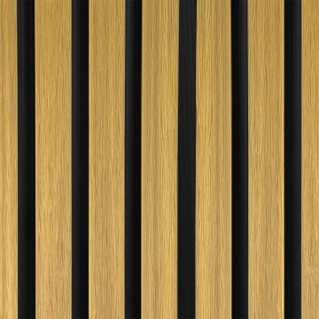 Kompozitinės fasado lamelės DUO Light Oak / Juodas &ndash; 2,9 m