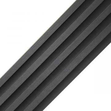Sieninės dekoratyvinės lamelės Grafito 2,4 x 16,8 cm – 2,7 m
