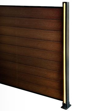 Linijinis LED šviestuvas tvoros stulpui – ilgis 100 cm | 3000 K | 6 W LED