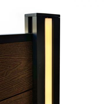 Linijinis LED šviestuvas tvoros stulpui – ilgis 80 cm | 4000 K | 5 W