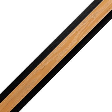 Kompozitinė jungiamoji lamelinė juosta Premium Ąžuolas Natūralus / Juodas – 2,9 m