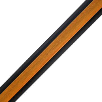 Kompozitinė jungiamoji lamelinė juosta Premium Gintarinis Ąžuolas / Juodas – 2,9 m