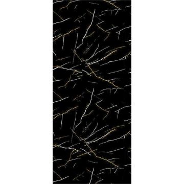 Sienų plokštė SPC Marmuras Marquina Juodas Blizgis 120 x 280 cm 4 mm