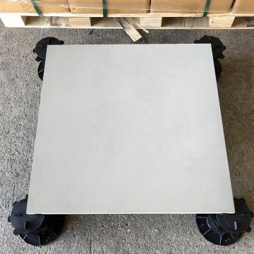 Akmens masės terasinė plytelė Beton Blanco 60x60x2 cm