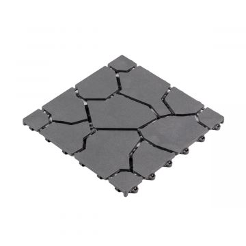 Plytelė sodo Uni-Floor Akmuo Pilkas 28 x 28 x 1,5 cm